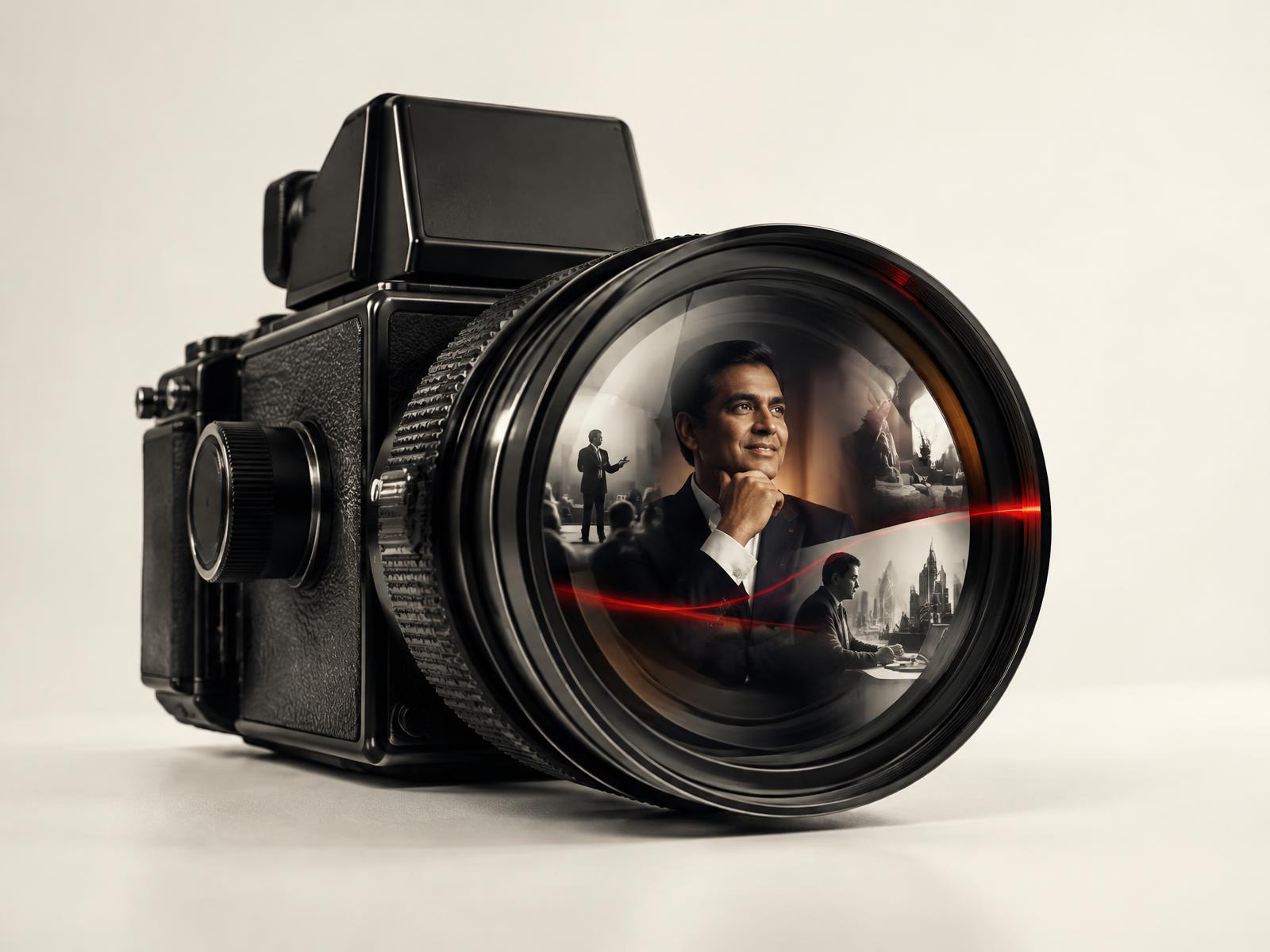 Professional camera representing a personal branding shoot